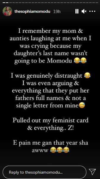 Davido and Sophie welcomed their daughter, Imade, back in 2015. [Instagram/TheSophieMomodu]