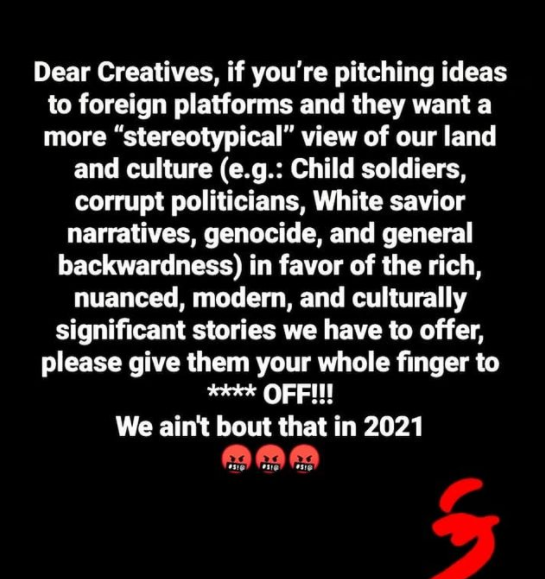 Emil B.  Garuba's Instagram post [Instagram/@sutoriterasan]