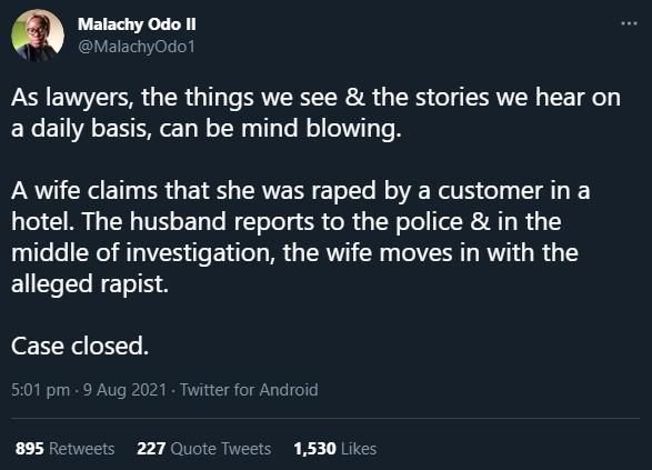 Married woman leaves husband to live with her rapist while the case is still in court