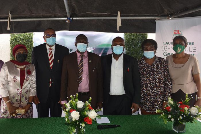 EL- 1 (L-R)Miss Risqat Kamson – Lagos State Quality Assurance Officer, TB Programme, Prince Elochukwu Adibo –Laboratory Director, EL-LAB Diagnostics and National President, Guild of Private Medical Laboratory Directors, Dr Agbolagorite Olurotimi – Dire...