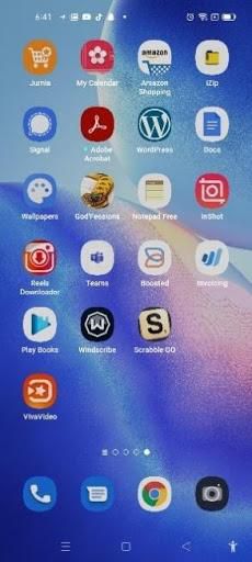 Screenshot of how my Reno5 user interface looks like