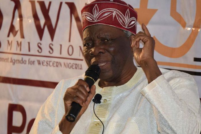 Prof. Banji Akintoye’s claim of alleged  plans by some terrorists to attack the South West. (Guardian)