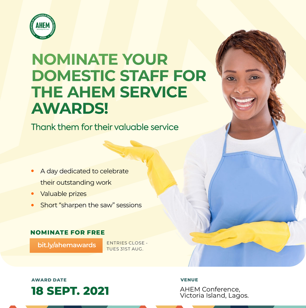 AHEM Nigeria to host inaugural conference this September, opens nomination for domestic staff awards