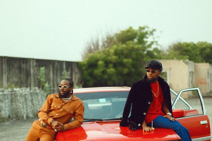 Adekunle Gold and Patoranking in new video for, 'Pretty Girl.' (EMI)