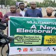 Civil society organisations protest for lawmakers to approve electoral reform ahead of 2023 general elections [Twitter/@MoghaluKingsley]