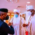 Vice President Yemi Osinbajo, Ooni of Ife, Oba Enitan Ogunwusi and Sultan of Sokoto Sa'ad Abubakar III.