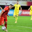 Goran Pandev (R) and North Macedonia face fellow minnows Georgia for a place at the delayed Euro 2020