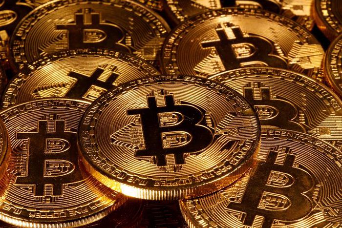 FILE PHOTO: Representations of virtual currency Bitcoin are seen in this picture illustration taken