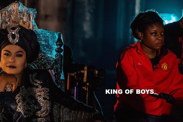 Sola Sobowale the King of Boys with director Kemi Adetiba [instagram/tiannahstyling]