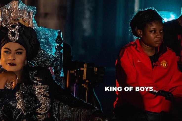 Sola Sobowale the King of Boys with director Kemi Adetiba [instagram/tiannahstyling]