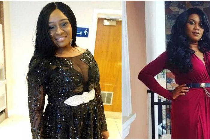 Nollywood actress Victoria Inyama and Ubi Franklin's baby mama Sandra Iheuwa [Instagram/VictoriaInyama] [ HubNaija]