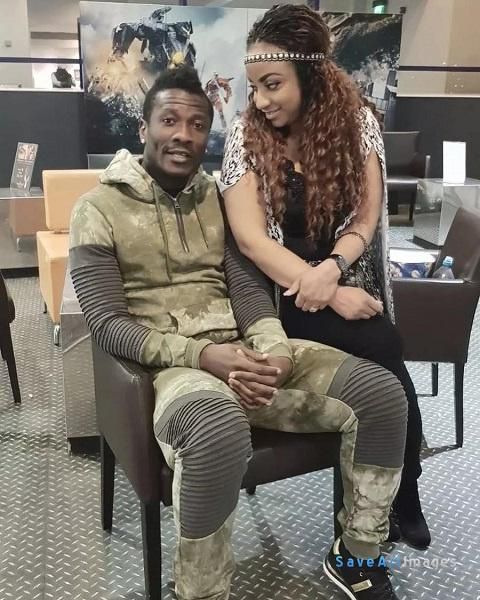 Asamoah Gyan and Gifty