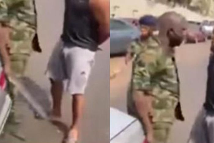 Soldier pulls out cutlass to slaughter civilian for questioning his ‘reckless’ driving
