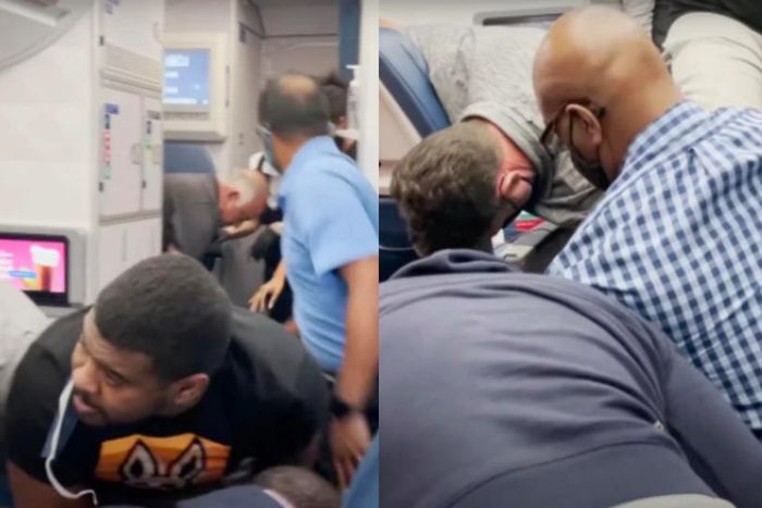 Passengers subdue unruly flight attendant as captain calls for help