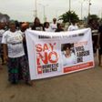 The protesting women on Badagry road, demanding for justice. [NAN]