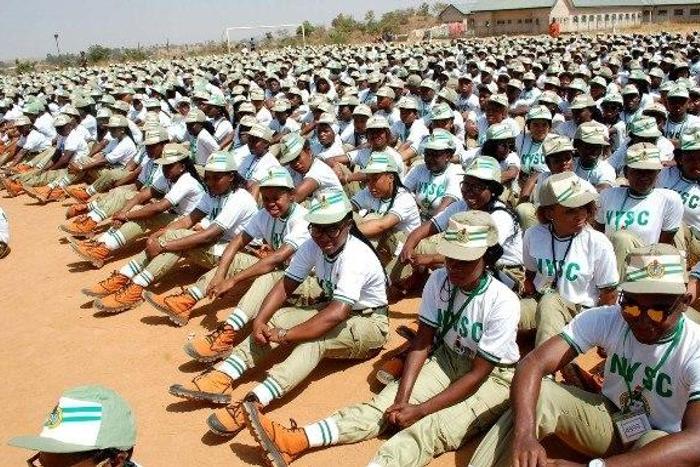 Corps members at orientation camp