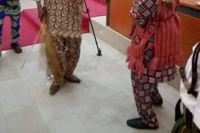 Amotekun commander storms Ekiti assembly in combat regalia