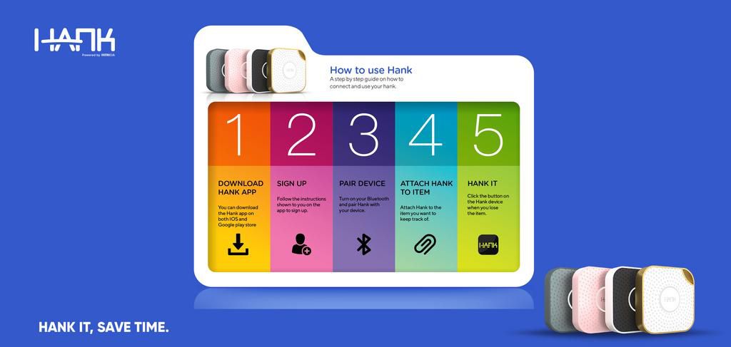 Save time searching with Hank - The everyday finder device