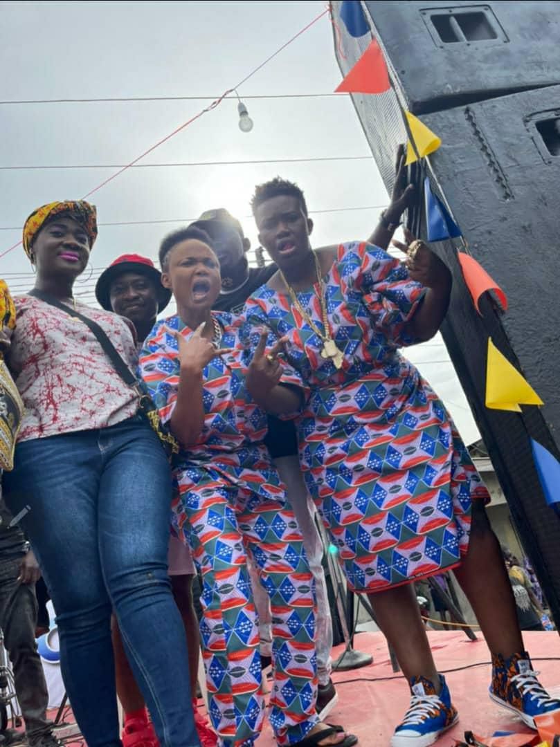 BTS from Toyin Abraham's forthcoming feature film