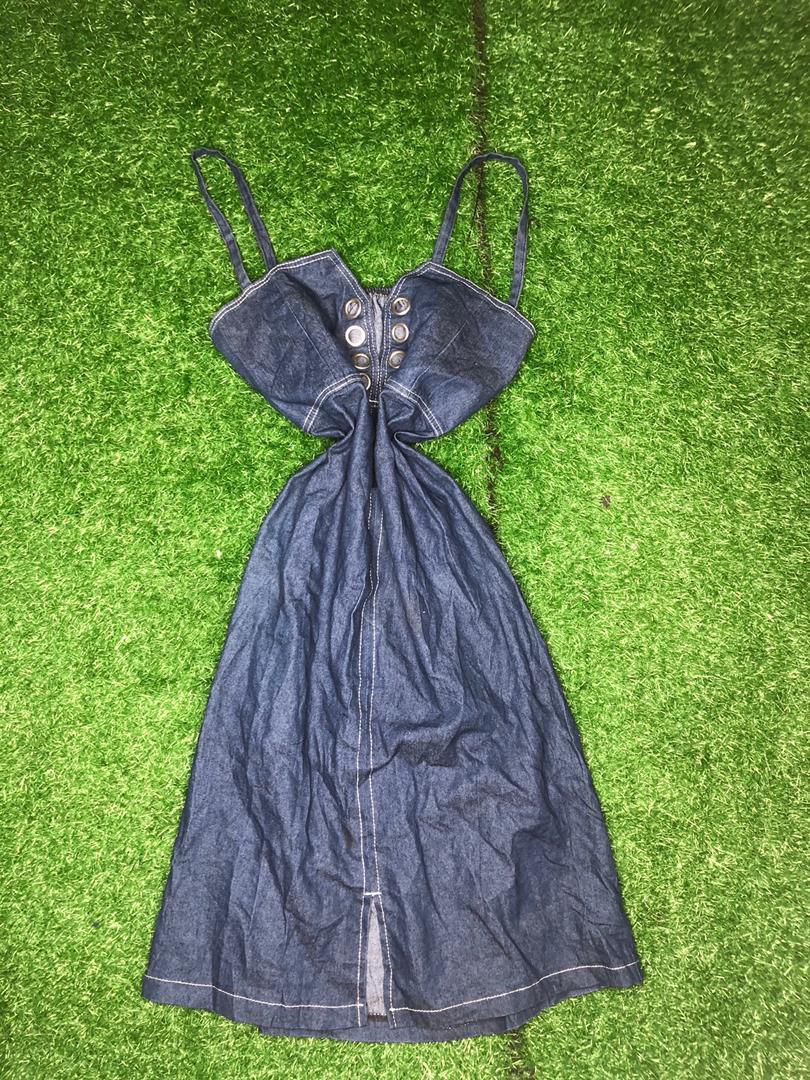 A jean gown from Ruth's thrift