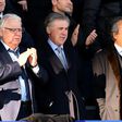 Everton owner Farhad Moshiri (right)has pumped in £100 million to help cover the club's huge losses