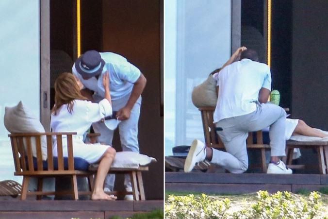Jennifer Lopez and her partner Alex Rodriquez spotted kissing in the Dominca republic [PageSix]
