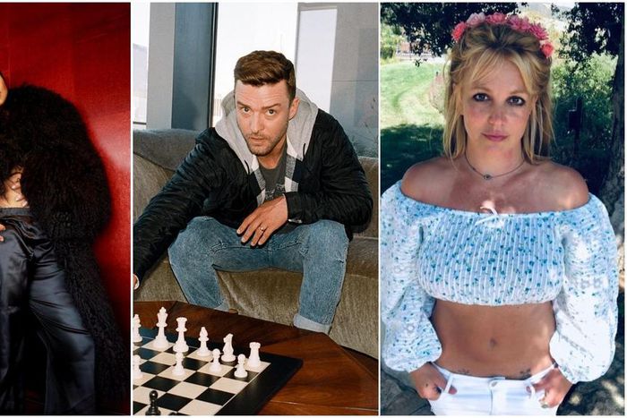 American singers Janet Jackson, Justin Timberlake and Britney Spears [Instagram/JanetJackson] [Instagram/JustinTimberlake] [Instagram/BritneySpears]