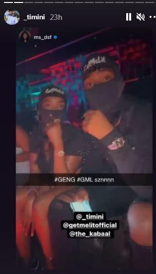 Timini Egbuson celebrates his birthday at a night club with friends including Dorcas Shola Fapson [Instagram/Timini]