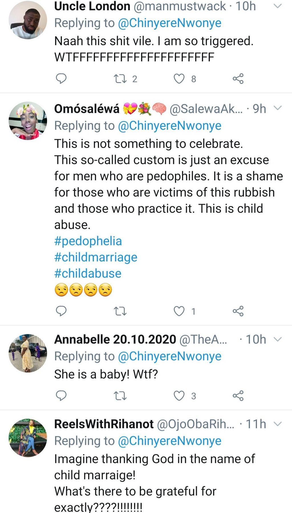 Angry reactions greet marriage between a grey-bearded old man and a little girl