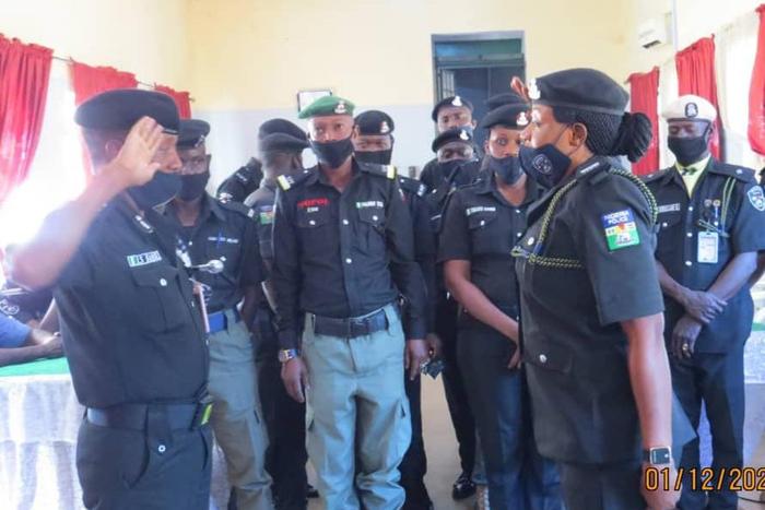 1, 070 promoted policemen in Sokoto wear new ranks.  [NAN]