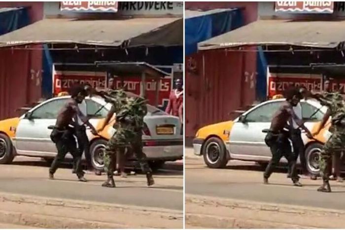 Angry youth beat soldiers to pulp