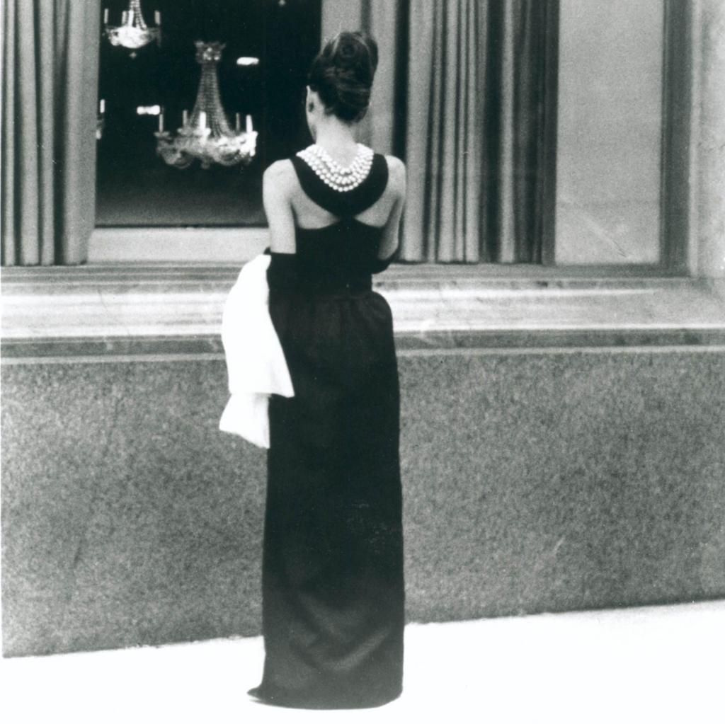 The back of the famous dress worn by Hepburn [telegraph]