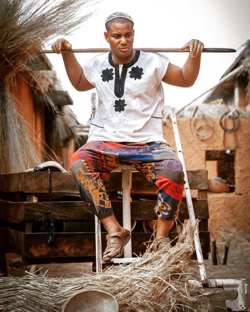 BTS of 'Almajiri' movie executive produced by AY Makun [@aycommedian]