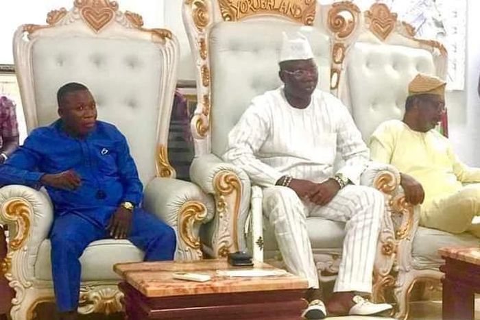 Sunday Igboho meets Aare Gani-Adams (Glamtush)