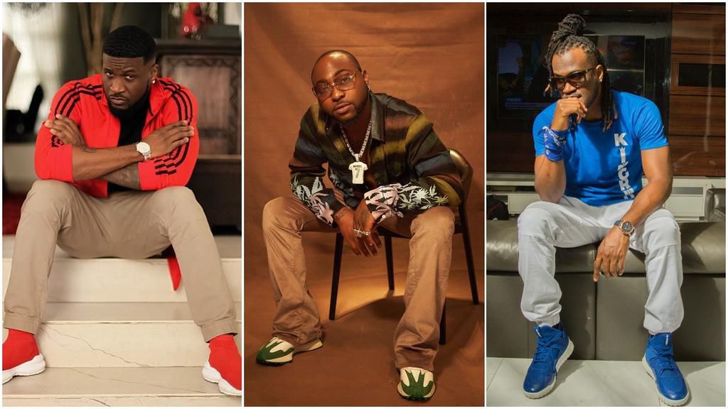 Davido tweets about celebrities who attended Psquare's separate birthday parties [Instagram/PeterPsquare] [Instagram/Davido] [Instagram/IamKingRudy]