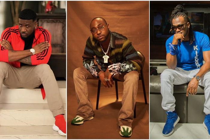 Davido tweets about celebrities who attended Psquare's separate birthday parties [Instagram/PeterPsquare] [Instagram/Davido] [Instagram/IamKingRudy]