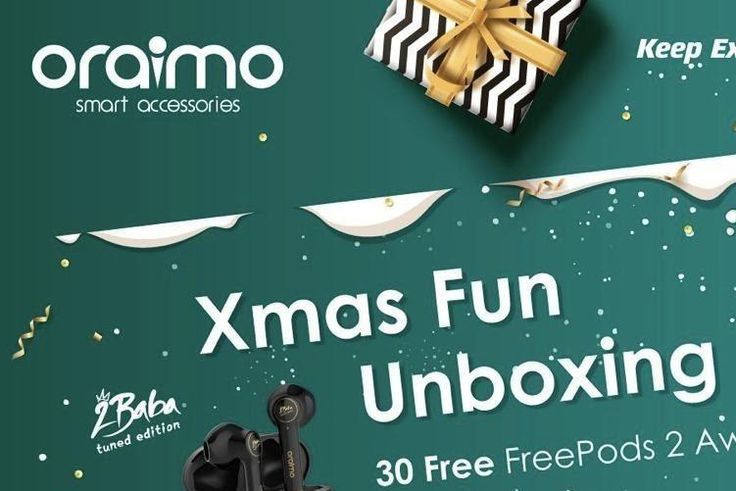 Get your Christmas groove on with one free unit of the Oraimo 2baba Edition Freepods2