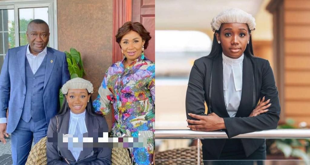 Dr Ernest Ofori Sarpong with wife and Mandy her daughter