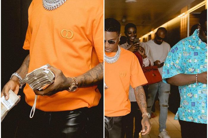 Wizkid and friend's dinner