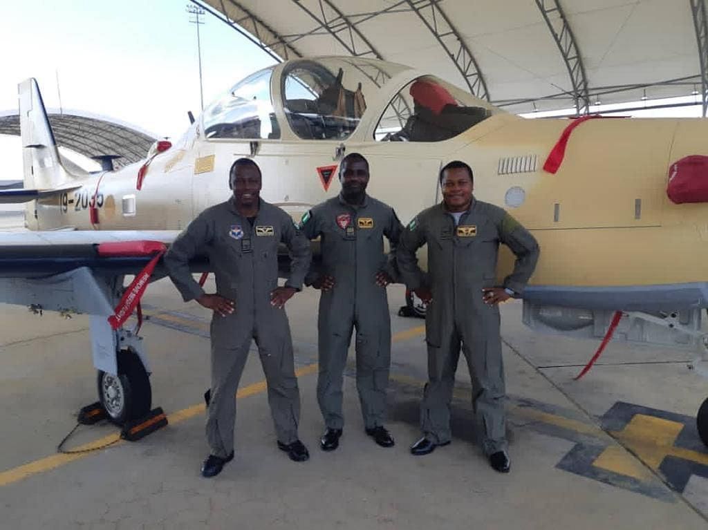 NAF says delivery of  A-29 Super Tucano aircraft on course despite 'bad runway'. [Twitter/@DefenseNigeria]