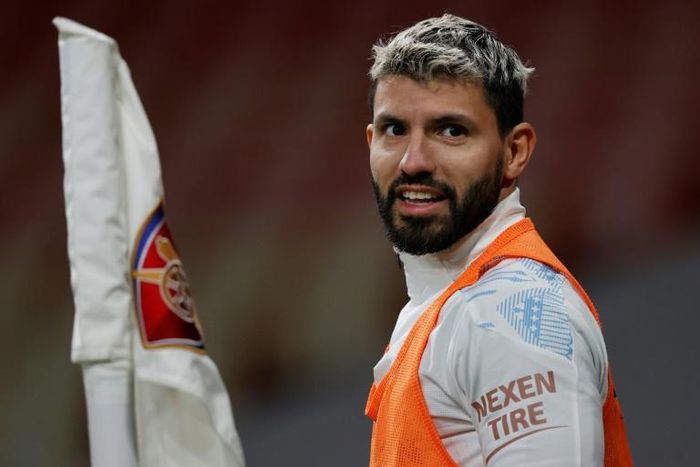 Manchester striker Sergio Aguero