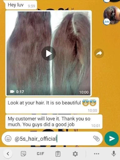 Feedback from 5S Vietnamese Hair Factory.
