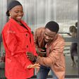 Instagram comedian Taaooma and her partner Abula [BellaNaija]