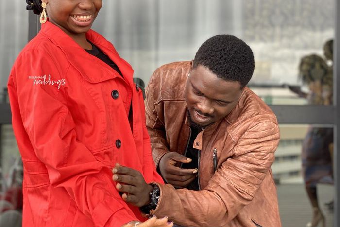 Instagram comedian Taaooma and her partner Abula [BellaNaija]