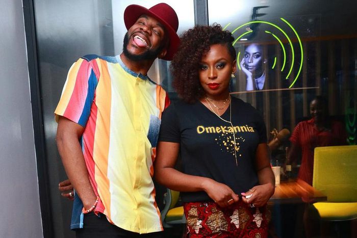 Ebuka Obi-Uchendu and Chimamanda Ngozi Adichie (Instagram/Ebuka Obi-Uchendu)