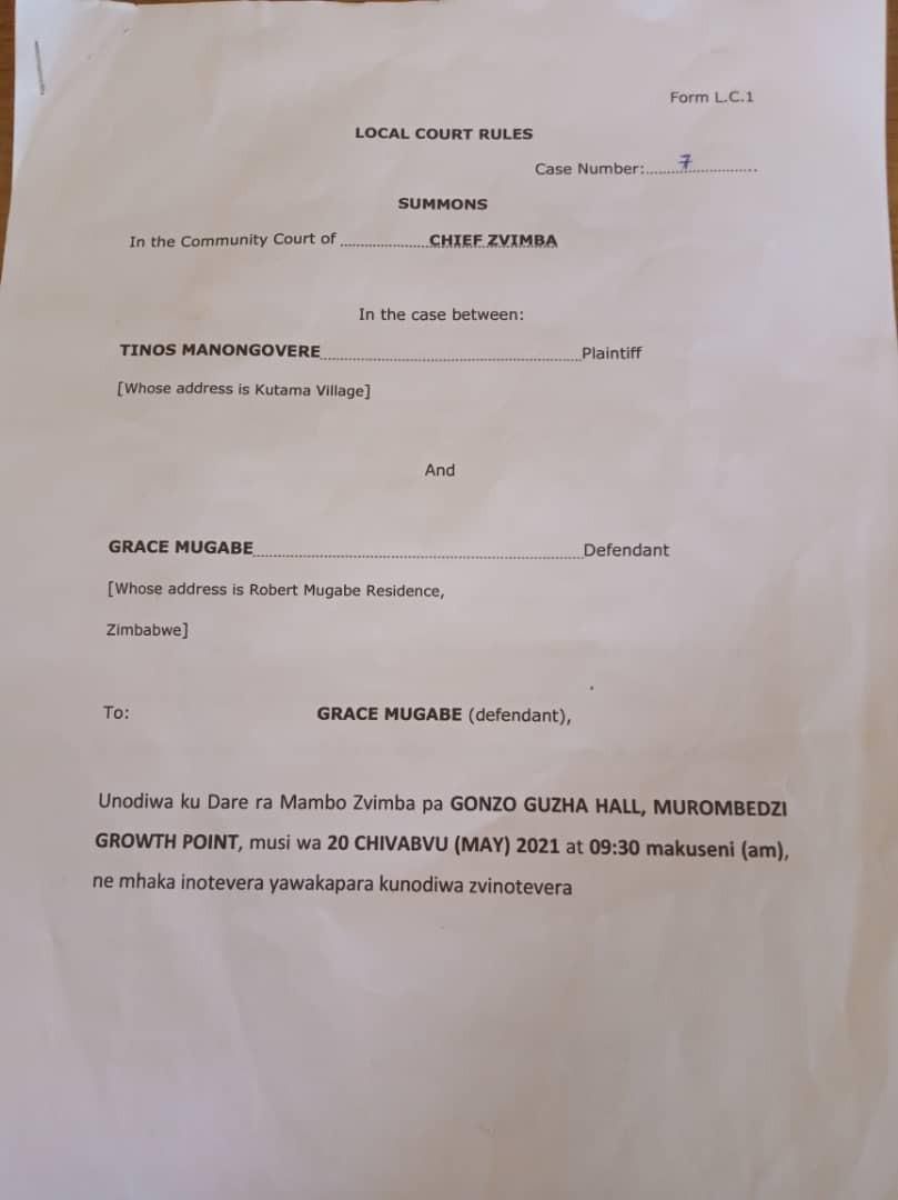 Grace Mugabe summoned for “improperly” burying late Robert Mugabe