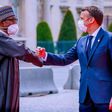 President Muhammadu Buhari (left) with French President Emmanuel Macron (right) [Presidency]