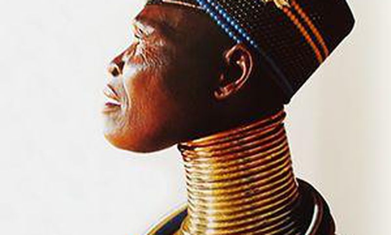Neck rings on an Ndebele woman