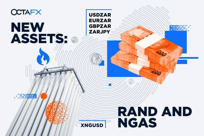 OctaFX introduces new currency pairs and a new commodity: ZAR Pairs and XNGUSD
