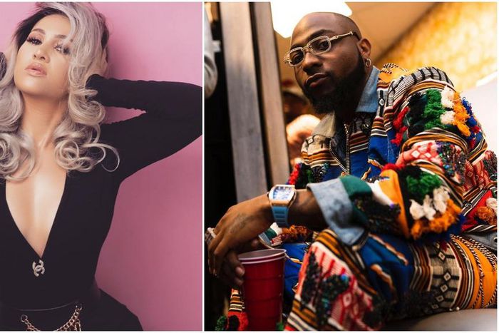 Nollywood movie star Carolyn Danjuma and music star Davido [Instagram/HRMCarolyna] [Instagram/Davido]